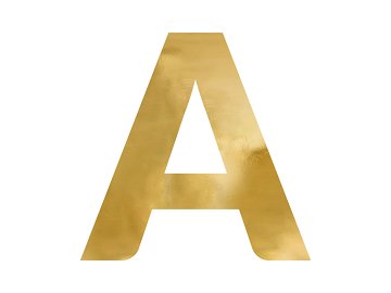 Spiegelbuchstabe ''A'', gold, 61x60 cm