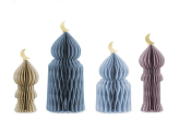Paper honeycomb decorations Eid Mubarak, mix, 22.5-33.5 cm (1 pkt / 4 pc.)