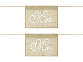 Chair signs Mr Mrs (1 pkt / 2 pc.)
