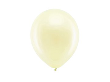 Rainbow Balloons 23cm metallic, cream (1 pkt / 100 pc.)