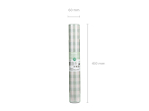 Nonwoven table Runner Grid, sage, 40x500cm