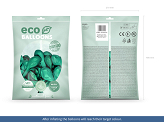Ballons Eco 30 cm, métallisés, menthe foncée (1 pqt. / 100 pc.)