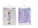 Fairy costume with wings, size 116-128 cm