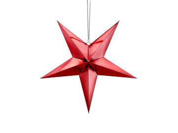 Paper star, 45cm, red