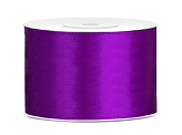 Tasiemka satynowa, purpura, 50mm/25m