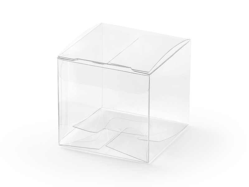 Square boxes, transparent, 5x5x5cm (1 pkt / 10 pc.) - Designer ...
