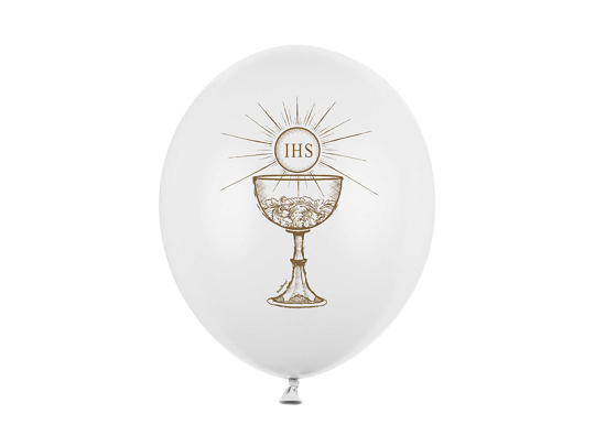 Balloons 30cm, IHS, Pastel Pure White (1 pkt / 6 pc.)