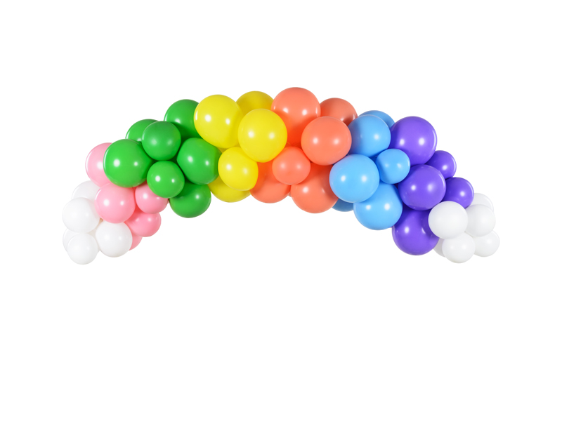 Ballonggirlang – Regnbåge – 200 cm – 60-pack