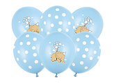 Ballons 30 cm, Eléphant, Mélange bleu bébé pastel (1 pqt. / 6 pc.)