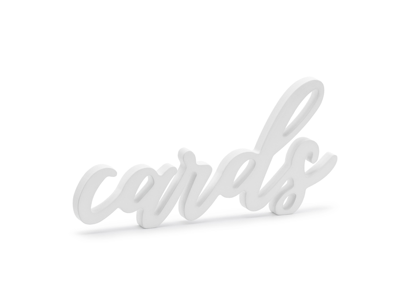 Träinskription – Cards – vit – 20x10 cm