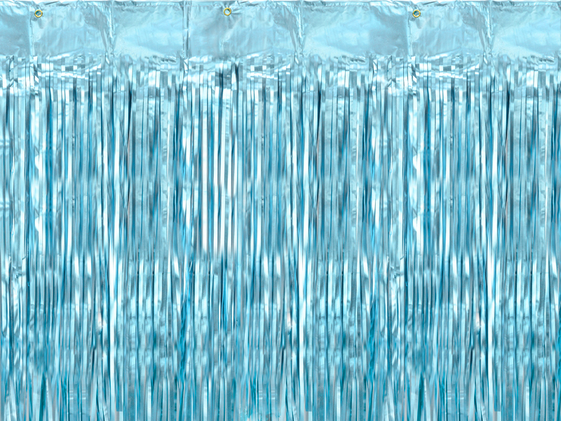 Foliegardin – blå – 90x250 cm