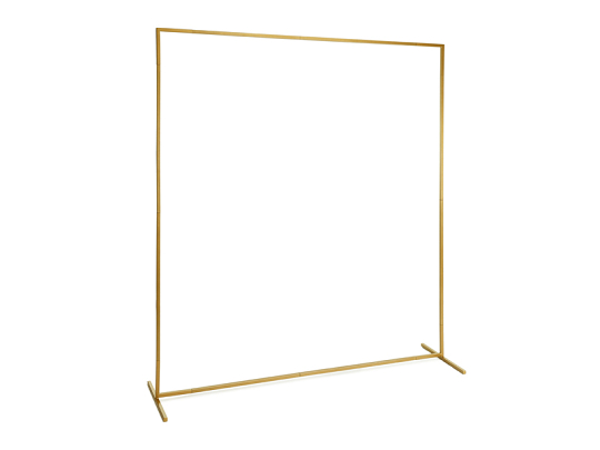 Hintergrundständer, Rahmen, Gold, 200x200 cm