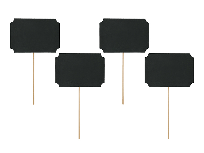 Fotoprops – svart – 8 cm – 4-pack