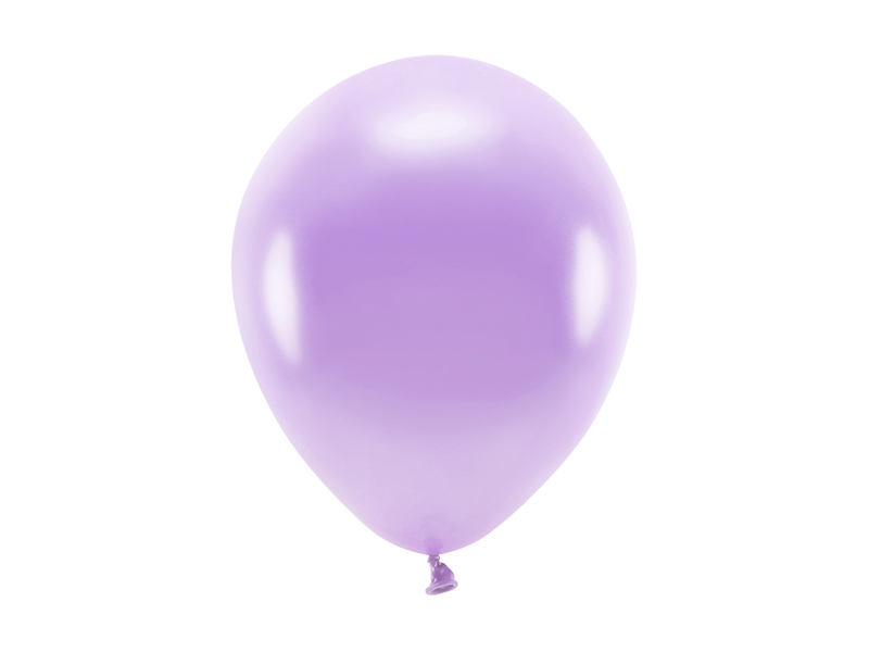 Latexballong ECO – metallisk – lavendel – 26 cm – 10-pack