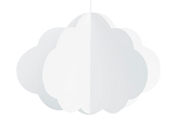 Wolken-Anhänger, weiß, 17-28cm (1 VPE / 3 Stk.)