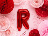 Ballon en Mylar Lettre ''R'', 35cm, rouge