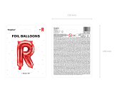 Folienballon Buchstabe ''R'', 35cm, rot