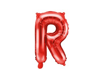 Ballon en Mylar Lettre ''R'', 35cm, rouge