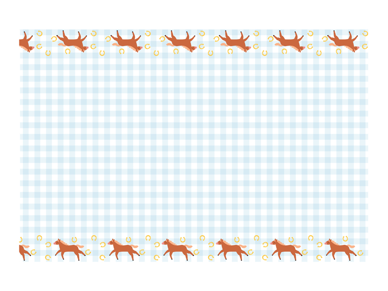 Bordsduk – Hästar rutmönster – mix – 180x120 cm