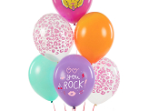 Ballons Strong 30 cm, You Rock, mélange (1 pqt. / 50 pc.)