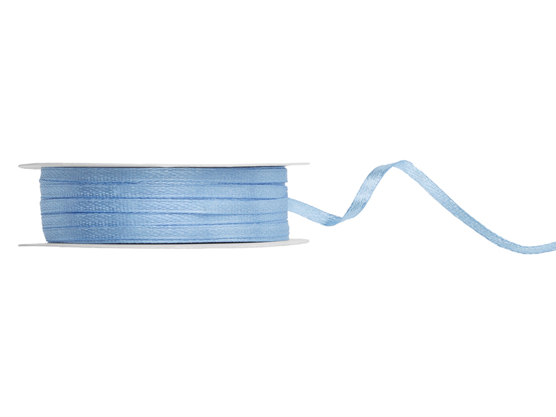 Satin Ribbon, misty blue, 3mm/50m - Designer decorations and ideas for ...