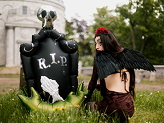 Angel's wings, black, 75 x 30cm