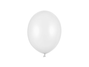 Strong Balloons 23cm, Metallic Pure White (1 pkt / 100 pc.)