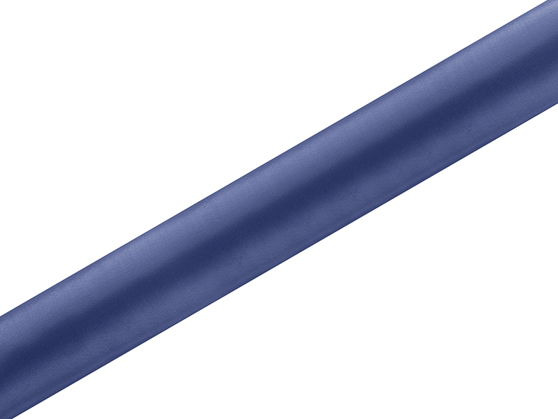 Satin – mörkblå – 36 cm – 9 m