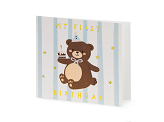 Carte d'anniversaire Ours, mix, 14x14 cm