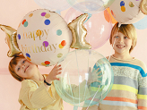 Boule ballon, 40cm, violet transparent