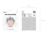 Folienballon Baby Boy, 40x45cm, Mix