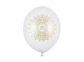Ballons 30 cm, IHS, Blanc pur métallique (1 pqt. / 50 pc.)