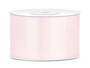 Satin Ribbon, light powder pink, 38mm/25m