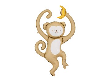 Foil balloon Monkey, 51x88 cm, mix