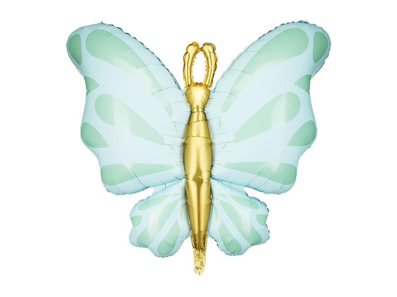 Folieballong – Fjäril – Mint – 69x69 cm