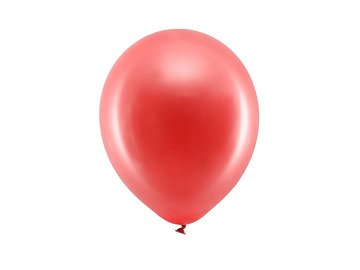 Rainbow Ballons 23cm, metallisiert, rot (1 VPE / 10 Stk.)