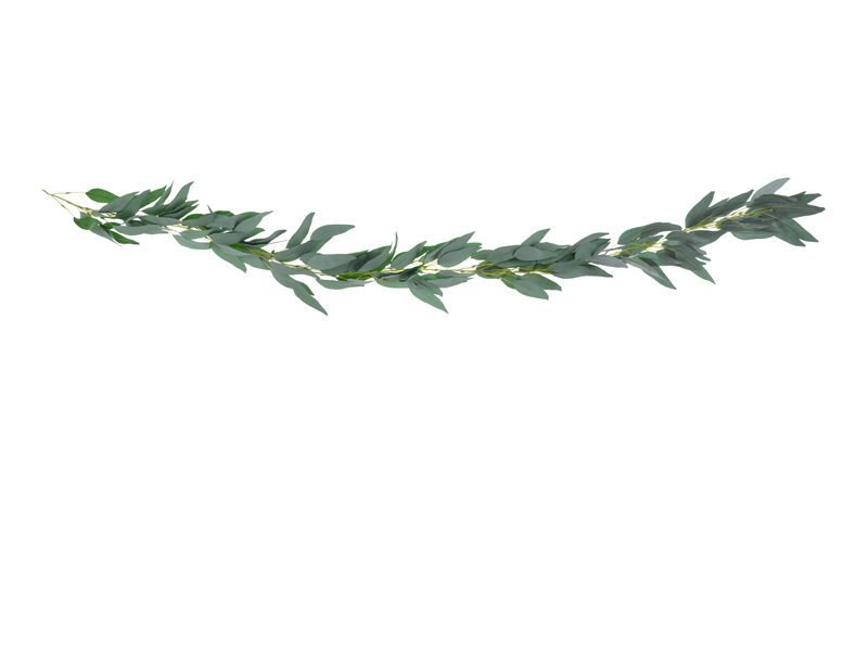 Blomsterdekoration – löv – 2 m