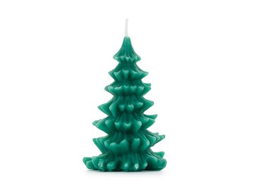 Candle Christmas Tree, 10 cm, dark green