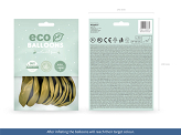 Balony Eco 30cm metalizowane, jasny złoty (1 op. / 10 szt.)