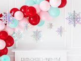 Hanging decoration Snowflakes, iridescent, 15-25cm (1 pkt / 6 pc.)