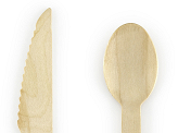 Wooden Cutlery, mint, 16cm (1 pkt / 18 pc.)