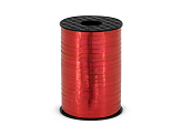 Plastic ribbon, red, 5mm/225m