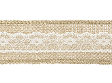 Jute tape with lace, 5x500cm