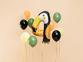 Foil balloon Number 4 - Tucan, 68x91 cm, mix