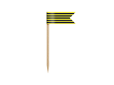 Cupcake Toppers Mini Flags Bee, mix, 7cm (1 pkt / 6 pc.)