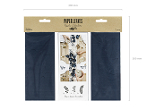Branch with leaves decoration, d. navy blue (1 pkt / 9 pc.)