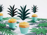 Cupcake toppers Aloha - Pineapple (1 pkt / 6 pc.)