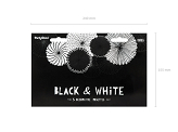Rozety dekoracyjne Black&White, mix (1 op. / 5 szt.)