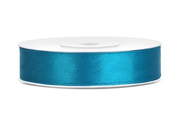 Satin Ribbon, turquoise, 12mm/25m (1 pc. / 25 lm)