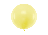 Balon okrągły 60cm, Pastel Light Yellow